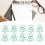 100 Stück grüne baumförmige Weihnachts-Papierclips 1