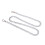 8 piezas de cadenas curb de aluminio 39.4in collar plateado 15