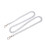 8 piezas de cadenas curb de aluminio 39.4in collar plateado 14