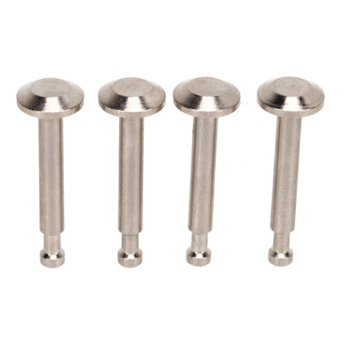 4 Stück Stoßdämpferstifte, 2,5 cm Silber, 1/7-1/8 1