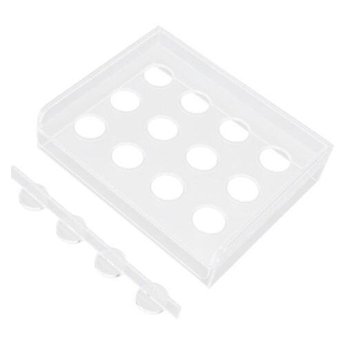 Tablero de llenado de cápsulas de 12 orificios, transparente, 2015,85 cm 1