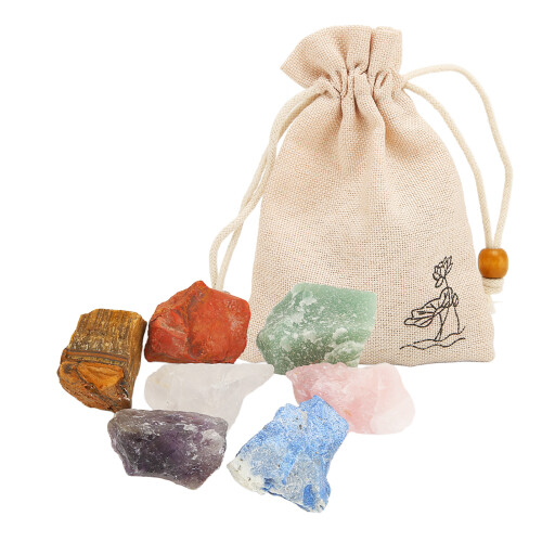 7-teiliges Chakra-Steine-Set - 7 bunte Steine 1