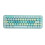 USB Keyboard Mouse 2.4G Wireless 68 Keys Low Consumption Retro Cute ABS Gaming Keyboard Mouse for PC Blue Mixed Color 11