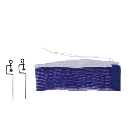 Red de tenis de mesa 180cm x 15cm azul con 2 soportes 1