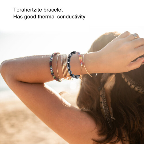 Terahertz-Perlenarmband dehnbar Unisex Farbe N/A 2