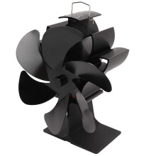 Ventilador ecológico para estufa de 6 aspas negro 180-220 CFM 105x75x195 mm