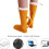 Heated Socks USB 3 Temperature Gears Lightweight Yellow Warm Heating Socks for Winter 6