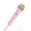 Micrófono con cable para niños 3.5mm rosa de baja distorsión 16