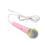 Micrófono con cable para niños 3.5mm rosa de baja distorsión 4
