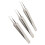 3-teiliges Edelstahl-Mitesserpinzette-Set-Silber 12