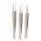 3-teiliges Edelstahl-Mitesserpinzette-Set-Silber 10