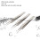 3-teiliges Edelstahl-Mitesserpinzette-Set-Silber 3