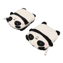 Guantes calefactores USB con diseño de dibujos animados, Talla M, Negro, 5V