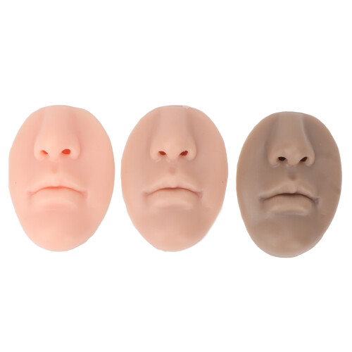 3 Stück 3D-Silikon-Nasenmodell 9,36,82,5 cm L/Med/Dk 1