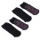 4 Stück selbstwärmende Baumwollsocken Einheitsgröße Schwarz 13