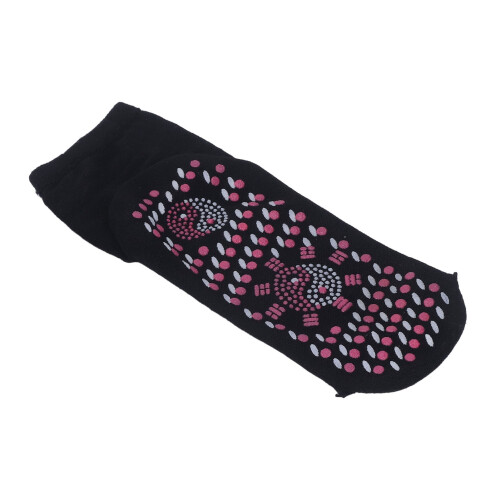 4 Stück selbstwärmende Baumwollsocken Einheitsgröße Schwarz 2
