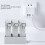 Hub 1 Carga de 3 baterías gris Mini 3 Pro 5