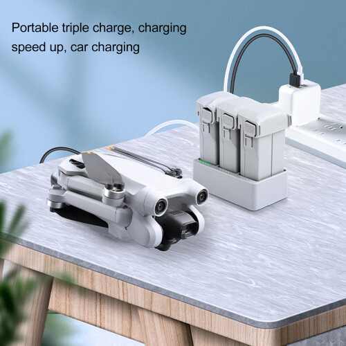 Hub 1 Carga de 3 baterías gris Mini 3 Pro 2
