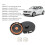 2 Sätze PCV-Ventildeckel-Reparatursatz 11127555212 12
