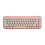 68 teclas 2.4G teclado ratón blanco rosa mini 16