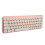 68 teclas 2.4G teclado ratón blanco rosa mini 13