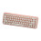 68 teclas 2.4G teclado ratón blanco rosa mini 14