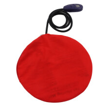 Pet Heating Pad 7 Temperature Settings Dogs Cats Electric Heated Pad with Auto Power Off for Home Indoor Red Round 30cm / 11.8in UK Plug