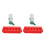 2er-Set Flip-Top Küken-Wassertränke 60 ml 24x11x7,7 cm 1