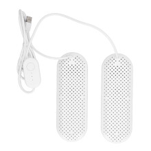 USB-Schuhtrockner mit Timer, weiß, 6,3 x 18 cm