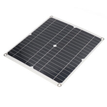 Kit de panel solar con controlador de 100 A, panel monocristalino flexible de 25 W con 15 V, para uso fuera de la red