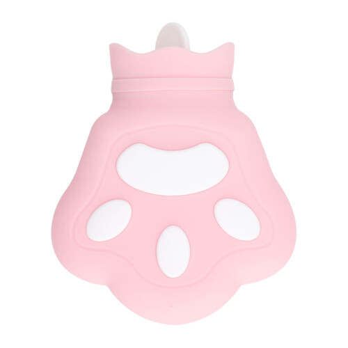 Bärenpfoten-Silikon-Wärmeflasche rosa 16.2x13x5cm 1