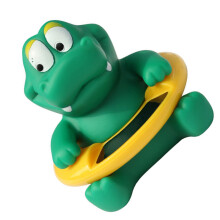 Baby Bath Thermometer Sensitive Cartoon Shape Dual Use Bath Temperature Meter for Kids Crocodile