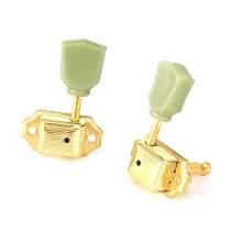 6 Stück offene Stimmwirbel für Gitarre, 3L3R, 493317 mm, Gold