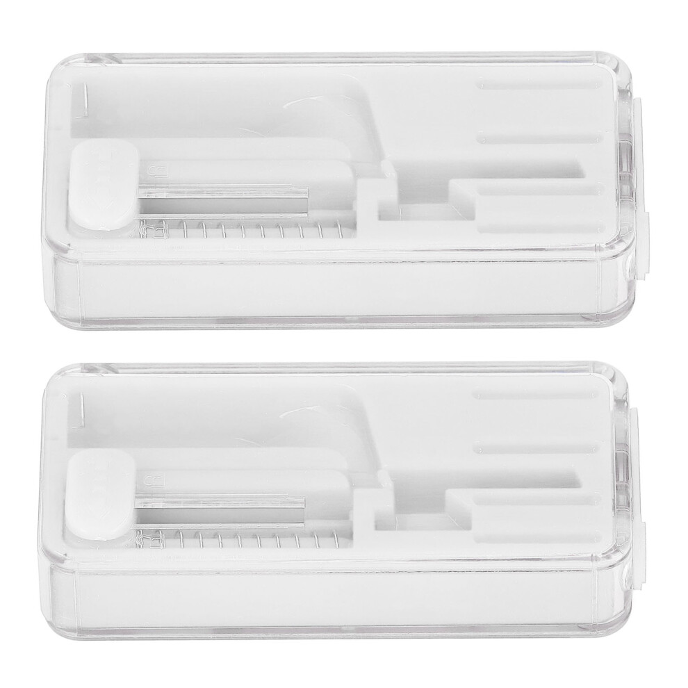White 2Pcs Cigarette Explosion Beads Pushers Peppermint Cigarette Bursting Beads Pusher Box Diy Smoking Tools