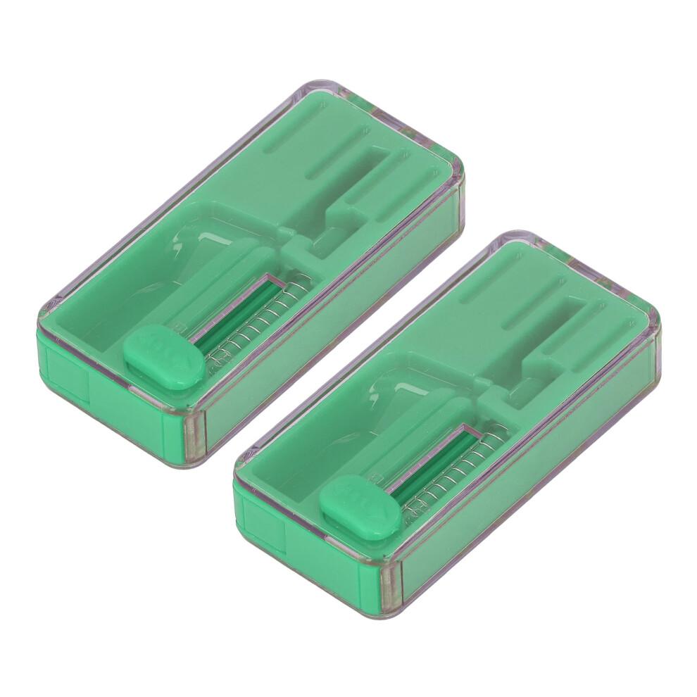Green 2Pcs Cigarette Explosion Beads Pushers Peppermint Cigarette Bursting Beads Pusher Box Diy Smoking Tools