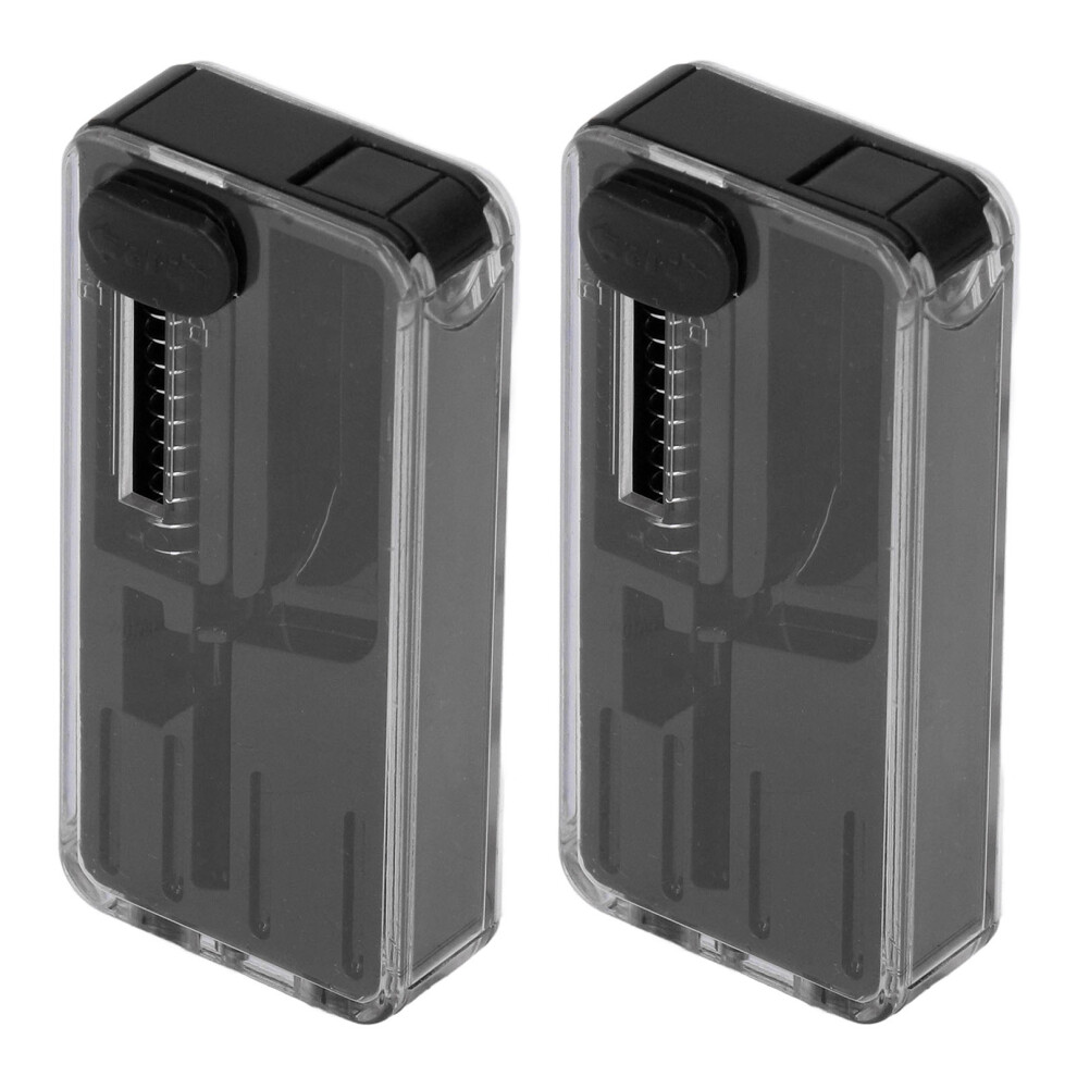 Black 2Pcs Cigarette Explosion Beads Pushers Peppermint Cigarette Bursting Beads Pusher Box Diy Smoking Tools