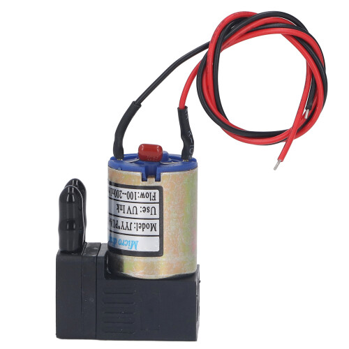 UV Ink Pump 3W Fast Heat Dissipation Plastic Small Printer Ink Pump Replacement for Crystaljet DC24V 1