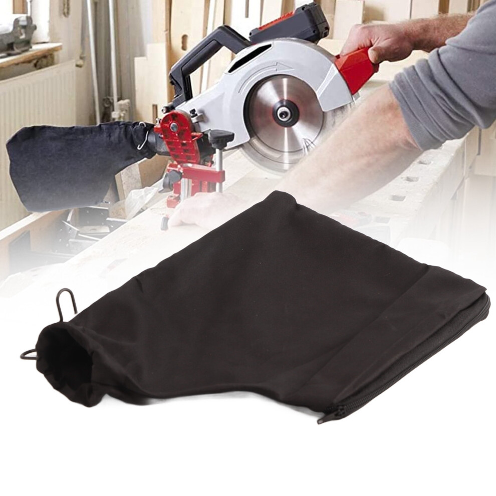 Saw Dust Bag With Zipper Steel Bracket Nylon Internal Dust Collect Pouch For Mitre Saw 255 Model 7891319603876