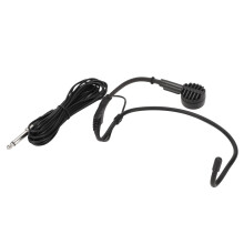 6,35 mm Ohrbügel-Dynamisches Mikrofon, 16,4 Fuß schwarzes Kabel