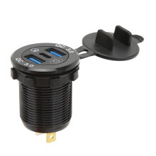 Wasserdichte Mehrfach-USB-Ladebuchse, 3 Anschlüsse, Kfz-Steckdose mit QC3.0