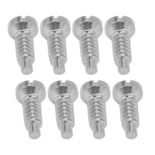 8 piezas de tornillos para la tapa trasera del reloj, ranura de 3.3 mm, plateados.
