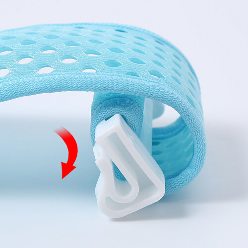 Baby Bath Seat Support Breathable Adjustable Strap Non Slip Newborn Bath Seat Net Blue 2