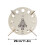 Holz-Weihnachts-Countdown-Weinregal 40x40cm Braun 2
