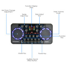 Tarjeta de Sonido en Vivo V300 Pro 1200mAh 157x78x15mm Negro