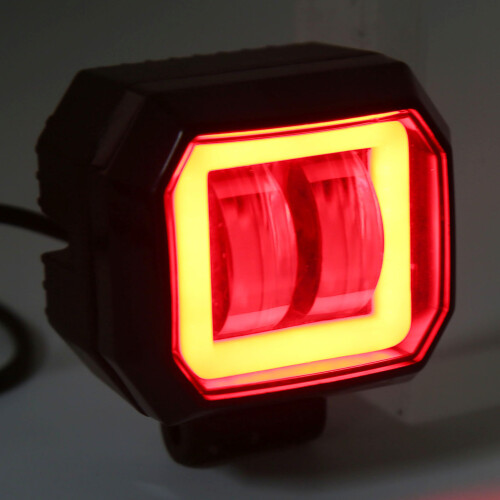 20W 6500K LED-Quadrat-Lichtleiste rote Öffnung 12-80V 2