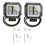 20W 6500K LED-Quadrat-Lichtleiste rote Öffnung 12-80V 2