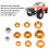 Arandelas de tornillo de aluminio doradas para RC M2.5/M3/M4 1/10-1/8 5