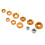 Arandelas de tornillo de aluminio doradas para RC M2.5/M3/M4 1/10-1/8 8