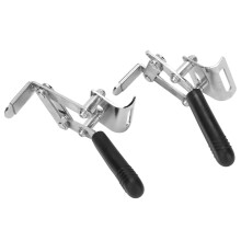 1 par de frenos para silla de ruedas niquelados, de emergencia