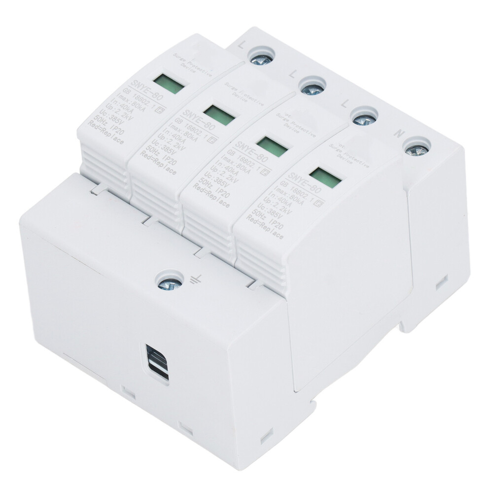 Surge Protective Device 80Ka House Voltage Protector Quick Response Fault Indication Surge Arrester Device 4P 385V 7901319617473